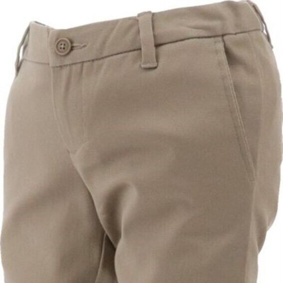 NWT LANDS' END UNIFORM PLAIN FRONT PENCIL STAIN RESISTANT CHINO PANTS NAVY 12 - Picture 3 of 7